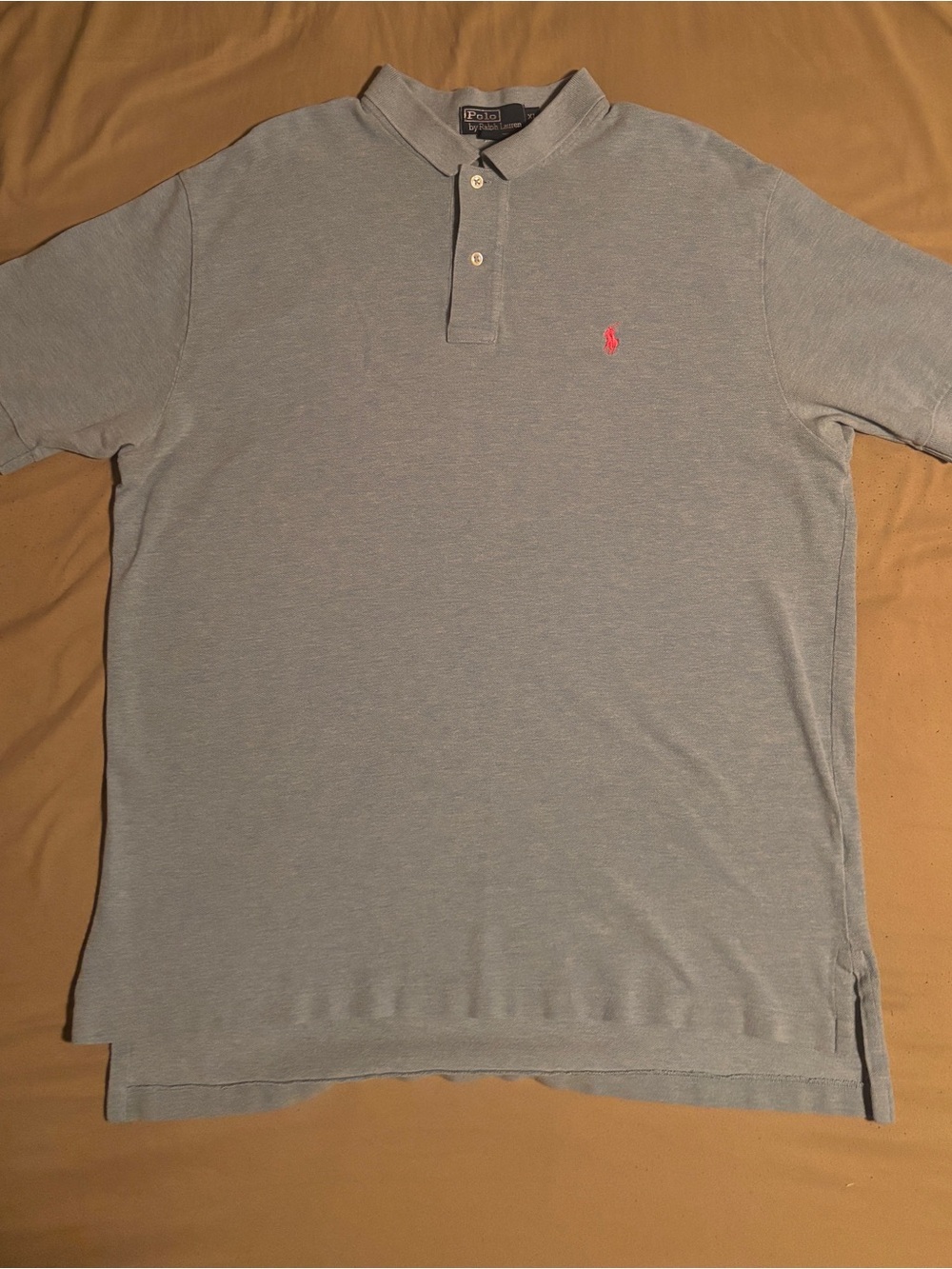 Polo by Ralph Lauren Men's Light blue cotton Short Sleeve Polo Shirt